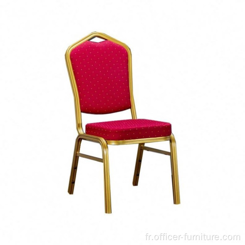 Dîner confortable chaises de banquet doré extérieur